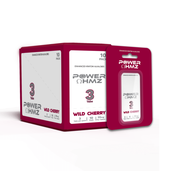 3 Tabs - Wild Cherry  | 20mg per Tab - PowerOhmz - Image 2