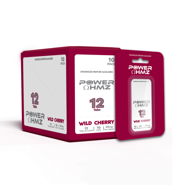 12 Tabs - Wild Cherry  | 20mg per Tab - PowerOhmz - Image 2