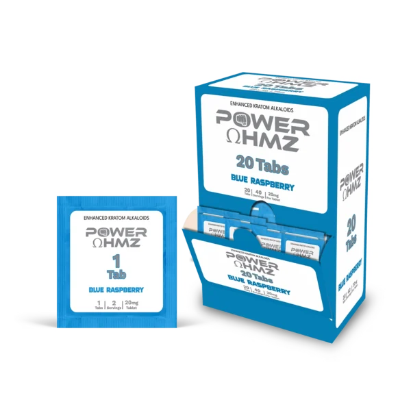 20 Tabs – Blue Raspberry | 20mg per Tab – PowerOhmz