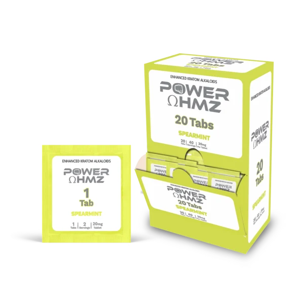 20 Tabs – Spearmint | 20mg per Tab – PowerOhmz