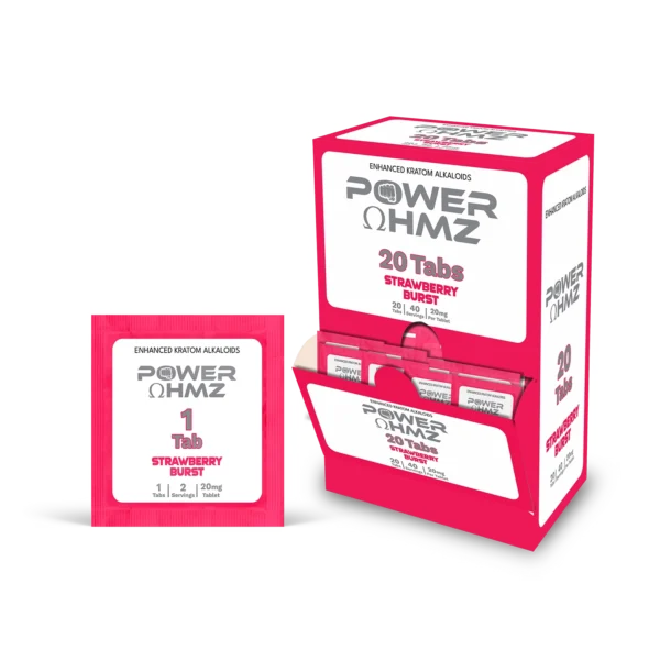 20 Tabs – Strawberry Burst | 20mg per Tab – PowerOhmz
