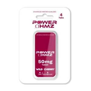4 Tabs – Wild Cherry | 50mg per Tab – PowerOhmz