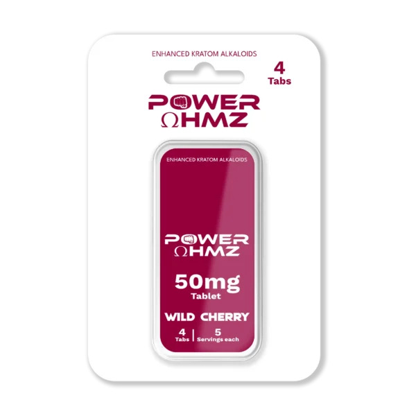 4 Tabs – Wild Cherry | 50mg per Tab – PowerOhmz