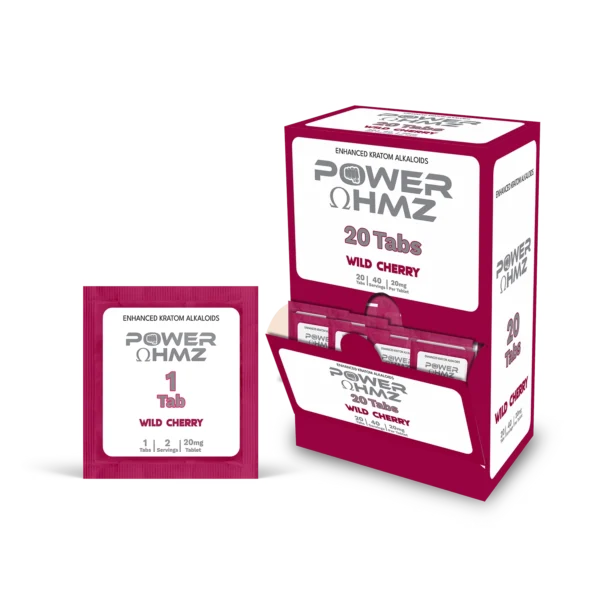 20 Tabs – Wild Cherry | 20mg per Tab – PowerOhmz