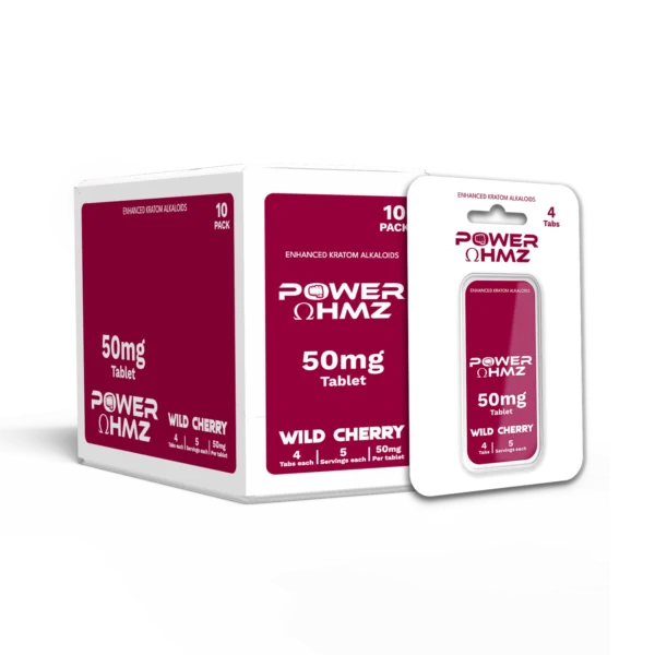 4 Tabs – Wild Cherry | 50mg per Tab – PowerOhmz - Image 2
