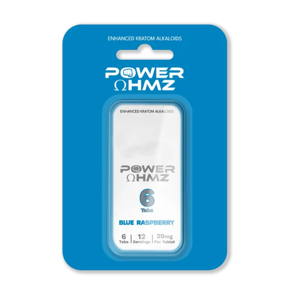 6 Tabs - Blue Raspberry  | 20mg per Tab - PowerOhmz