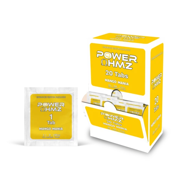 Power OHMZ Mango Mania Enhanced Kratom Tablets - 20 Tabs, 50mg