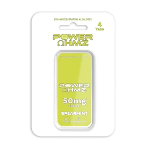4 Tabs – Spearmint | 50mg per Tab – PowerOhmz