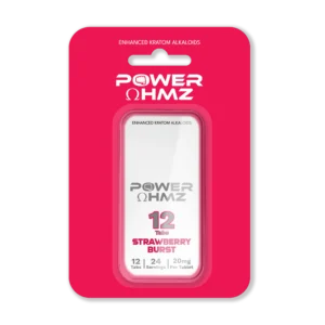 12 Tabs - Strawberry Burst  | 20mg per Tab - PowerOhmz