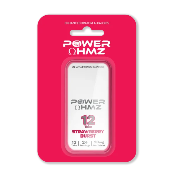 12 Tabs - Strawberry Burst  | 20mg per Tab - PowerOhmz