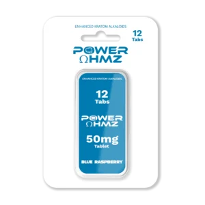 12 Tabs – Blue Raspberry | 50mg per Tab – PowerOhmz