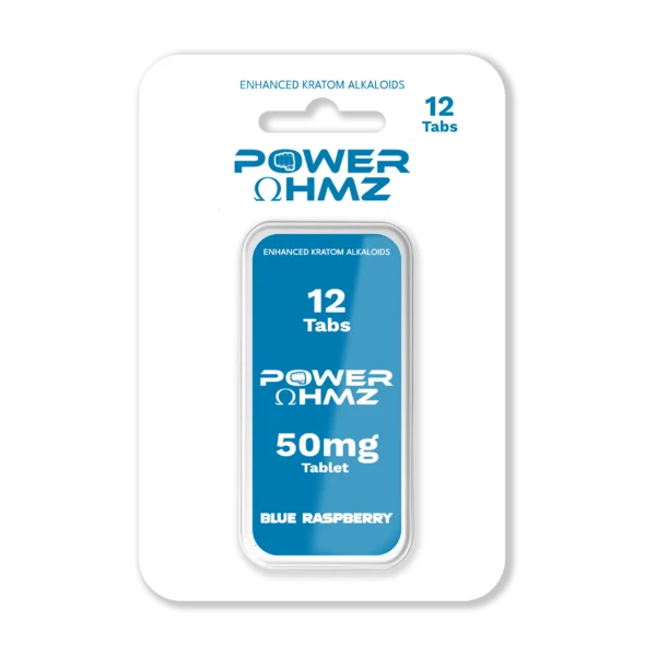 12 Tabs – Blue Raspberry | 50mg per Tab – PowerOhmz