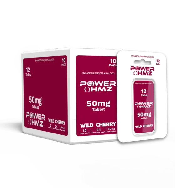 12 Tabs – Wild Cherry | 50mg per Tab – PowerOhmz - Image 2
