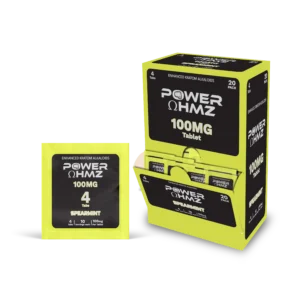 4 Tab per Packs (100mg) – Spearmint | 20 Packs in Dispenser Box