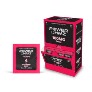4 Tab per Packs (100mg) – Strawberry Burst  | 20 Packs in Dispenser Box